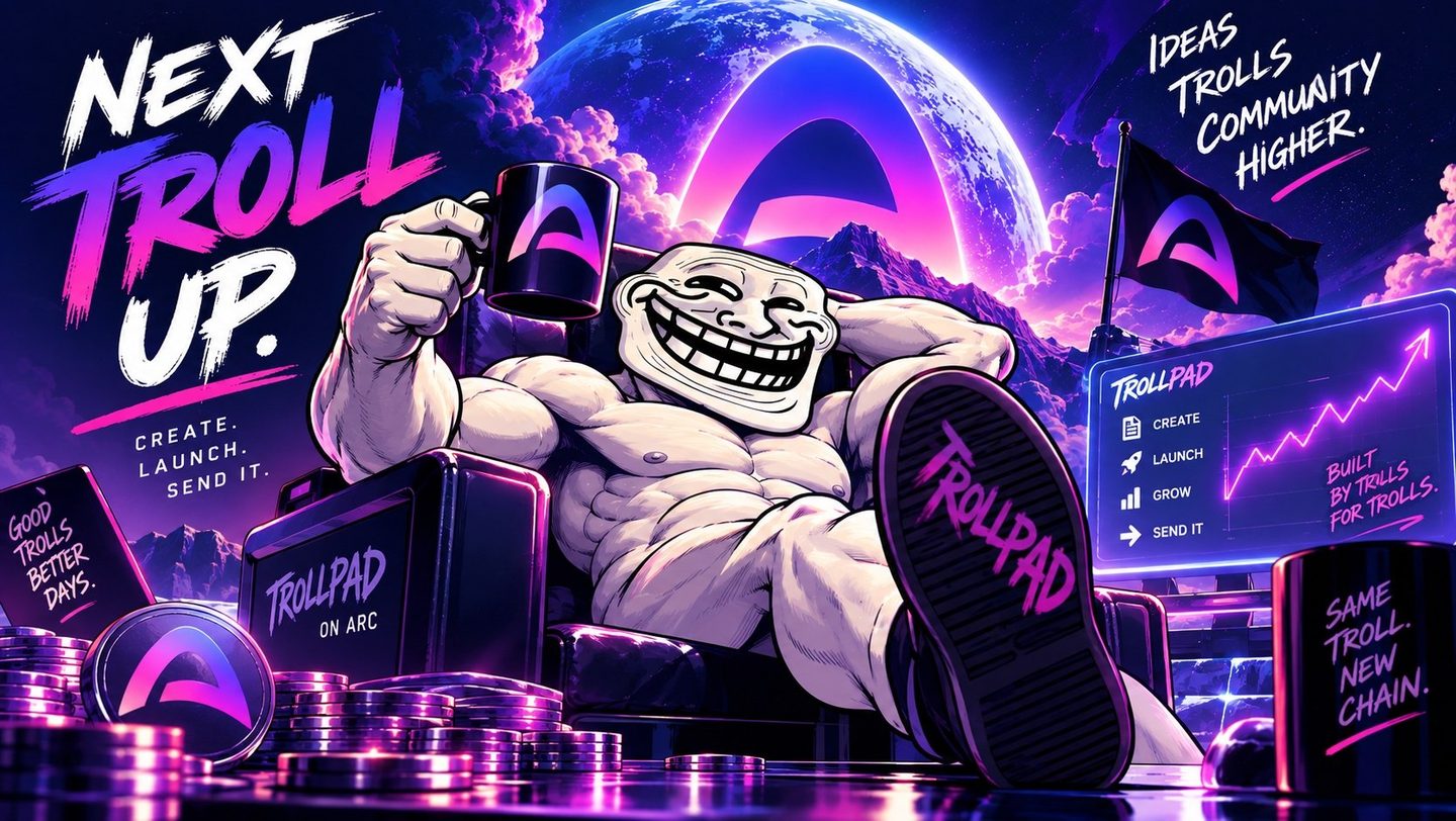 The troll kicking back with a Troll Pad mug: Next troll up. Create, launch, send it.